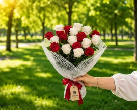 19 Kırmızı Beyaz Gülden Buket Antalya
