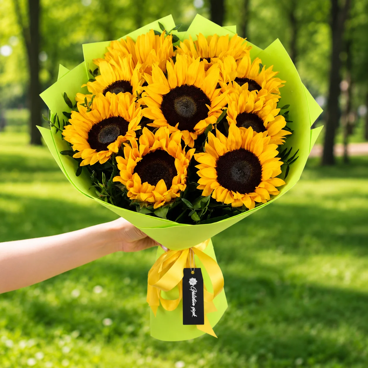 Bouquet of 9 Sunflowers